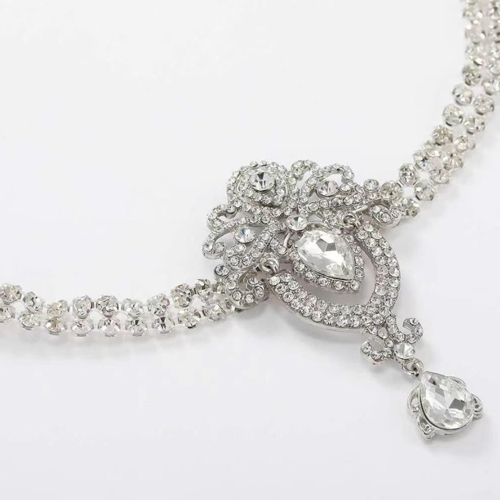 Vintage Style Wedding Hair Accessory Art Deco Crystal Rhinestone Headband